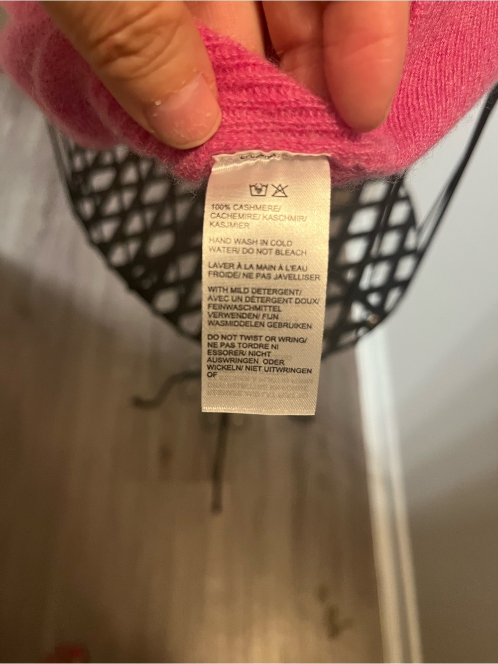 Saks Fifth Avenue Bright Pink Short Sleeve Sweater - Picture 6 of 6